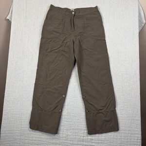 Tilley Hiking Pants Women's Sz 6 Brown Flat Front 100% Nylon Straight YGI Y1-135